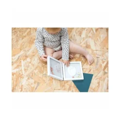 Cornice semplice bianca per impronte e foto del neonato – tiny love