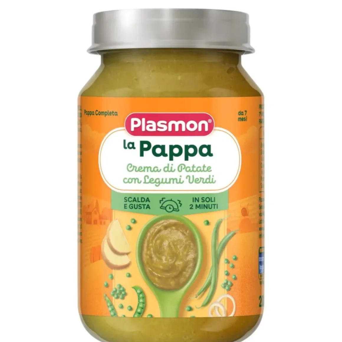 Crema di patate con legumi verdi la pappa 200g – plasmon
