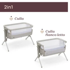 Culla next2me armonia motherpearl – chicco