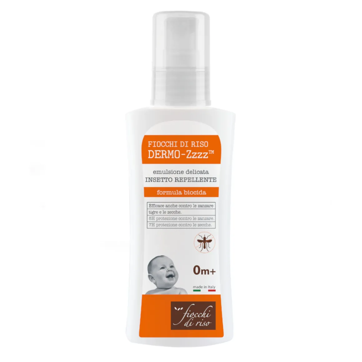 Dermo-zzzz insetto repellente 100ml – fiocchi di riso