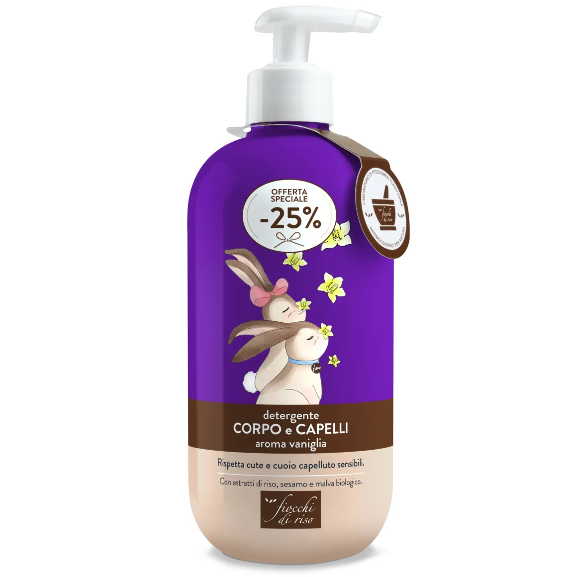 Detergente corpo e capelli special 400ml – fiocchi di riso