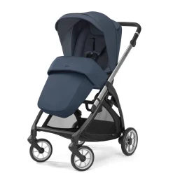 Electa system duo colore hudson blue telaio silver black – inglesina