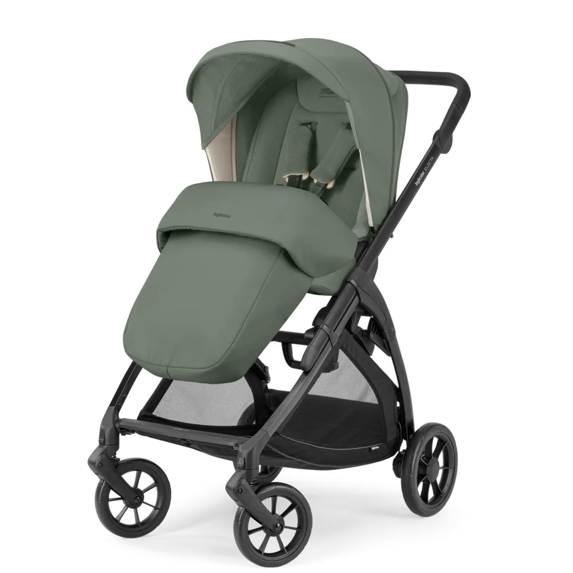 Electa system duo colore murray green telaio total black – inglesina