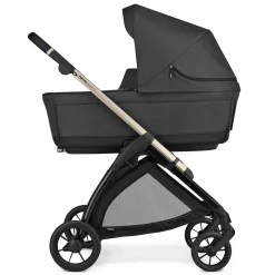 Electa system quattro colore upper black con telaio iridio black e seggiolino darwin infant – inglesina