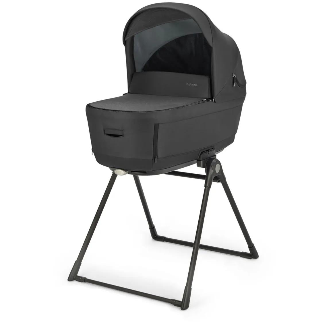 Electa system quattro colore upper black con telaio iridio black e seggiolino darwin infant recline – inglesina