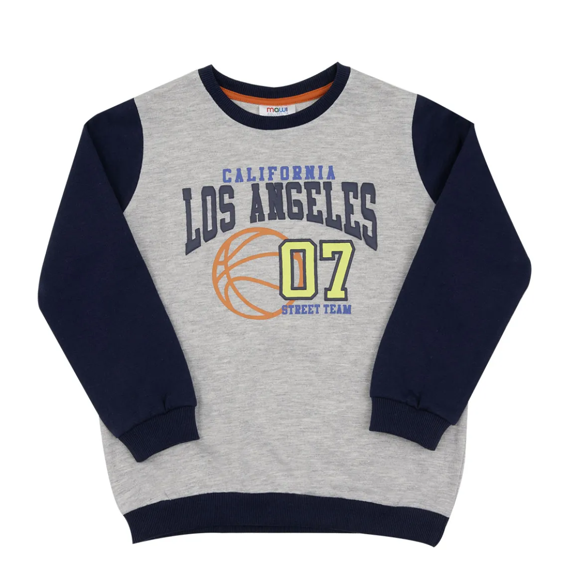 Felpa bicolor bimbo stampata