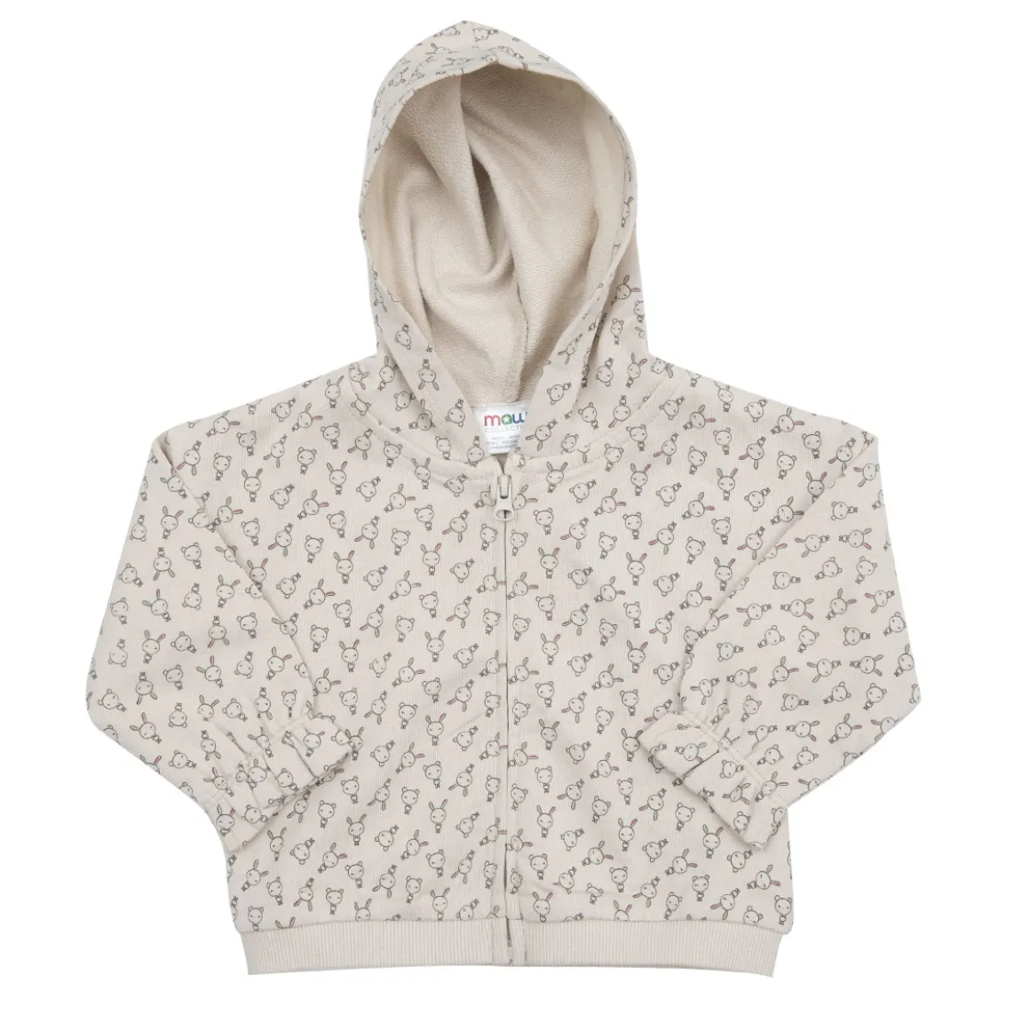 Felpa bimba begie stampata