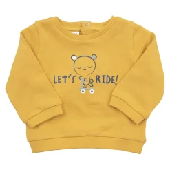 Felpa bimba gialla stampata