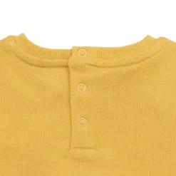 Felpa bimba gialla stampata