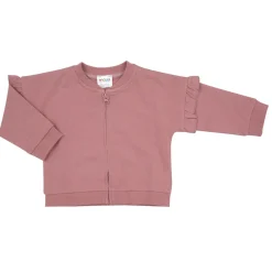 Felpa bimba rosa con zip