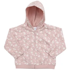 Felpa bimba rosa stampata