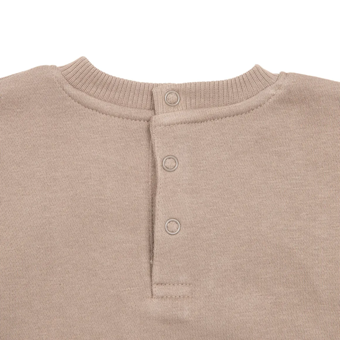 Felpa bimbo marrone stampata