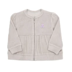 Felpa ciniglia bimba beige