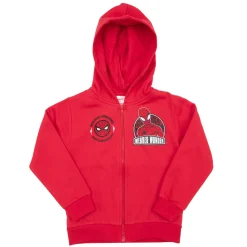 Felpa con zip e cappucio bimbo rossa “sonic”