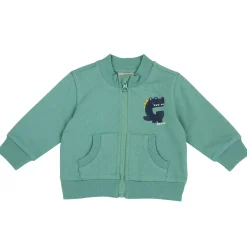 Felpa con zip, in cotone, non felpata, adatta alla primavera e all’autunno