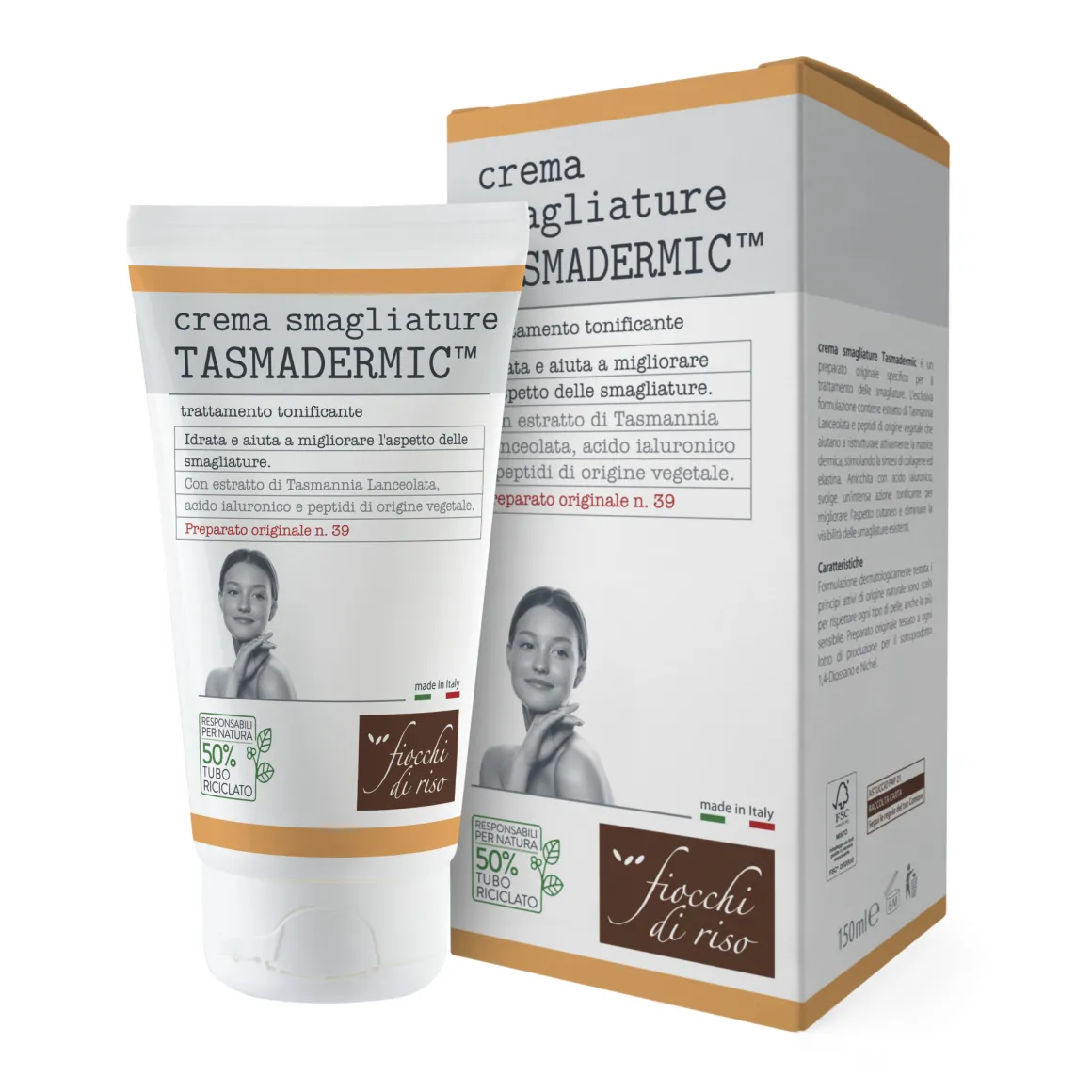 Fiocchi di riso crema smagliature tasmadermico 150ml