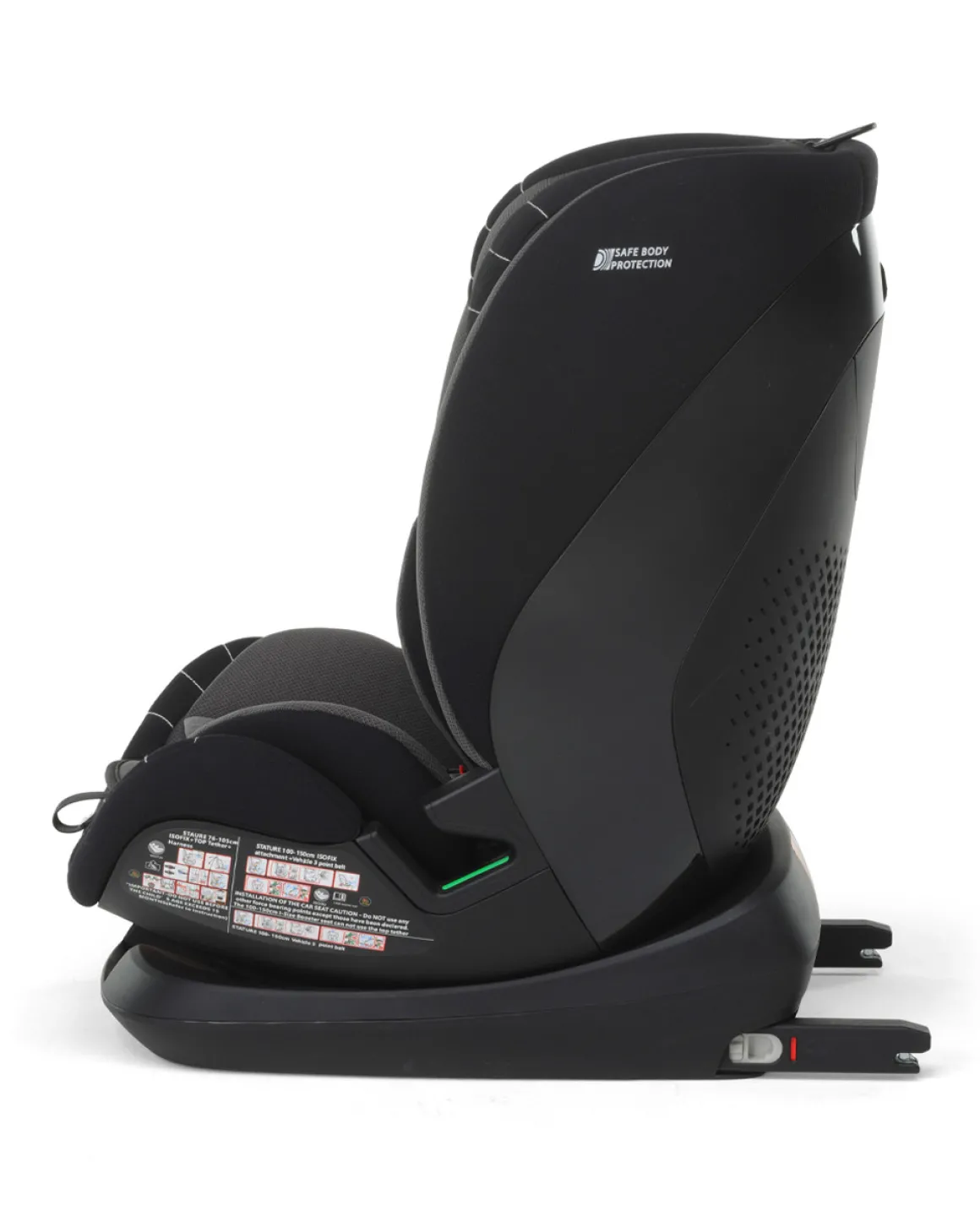 Foppapedretti seggiolino auto pitstop i-size black 76 – 150 cm