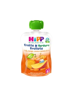 Frutta e verdura frullata mela mango carota patata dolce 90 gr