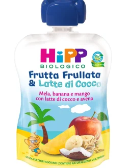 Frutta frullata & latte di cocco – mela,banana e mango con latte di cocco e avena 90g