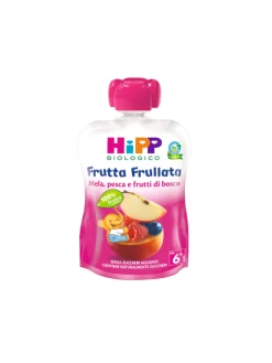 Frutta frullata mela pesca frutti di bosco 90g