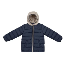 Giacca leggera bambino blu/beige