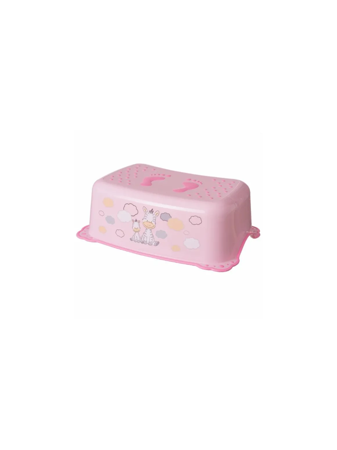 Giordani-pedana bagno basic zebra rosa