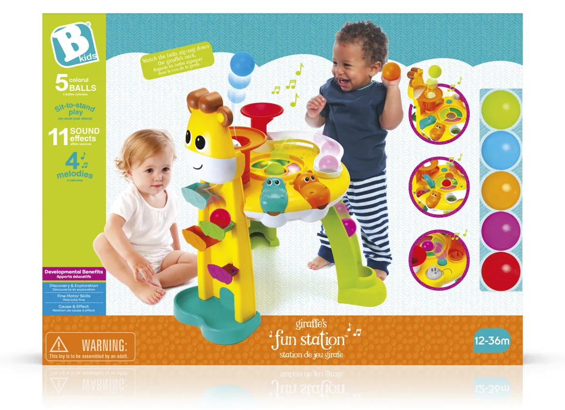 Giraffa centro attività – esplorazione sensoriale per neonati