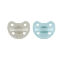 Gommotto silicone luxe 6-16m 2pz azzurro/grigio – chicco