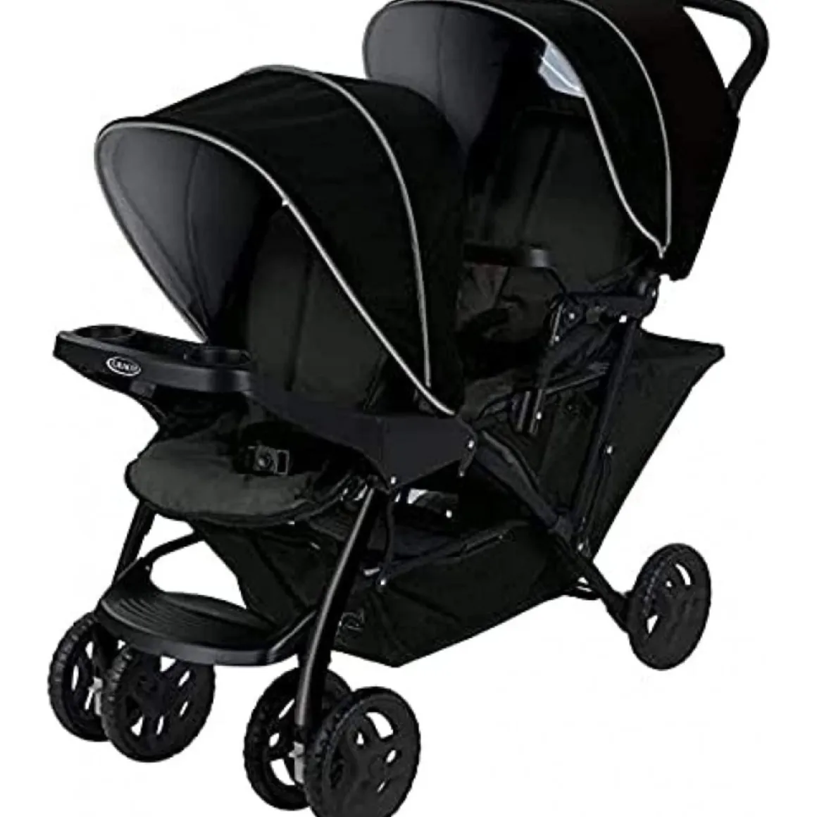 Graco® passeggino gemellare stadium black grey