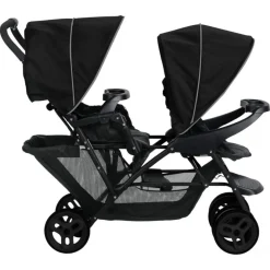 Graco® passeggino gemellare stadium black grey