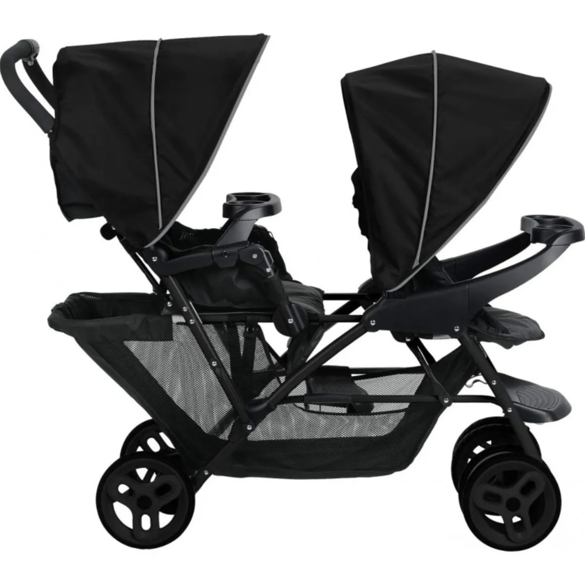 Graco® passeggino gemellare stadium black grey