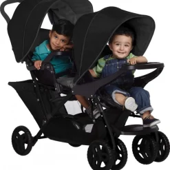 Graco® passeggino gemellare stadium black grey