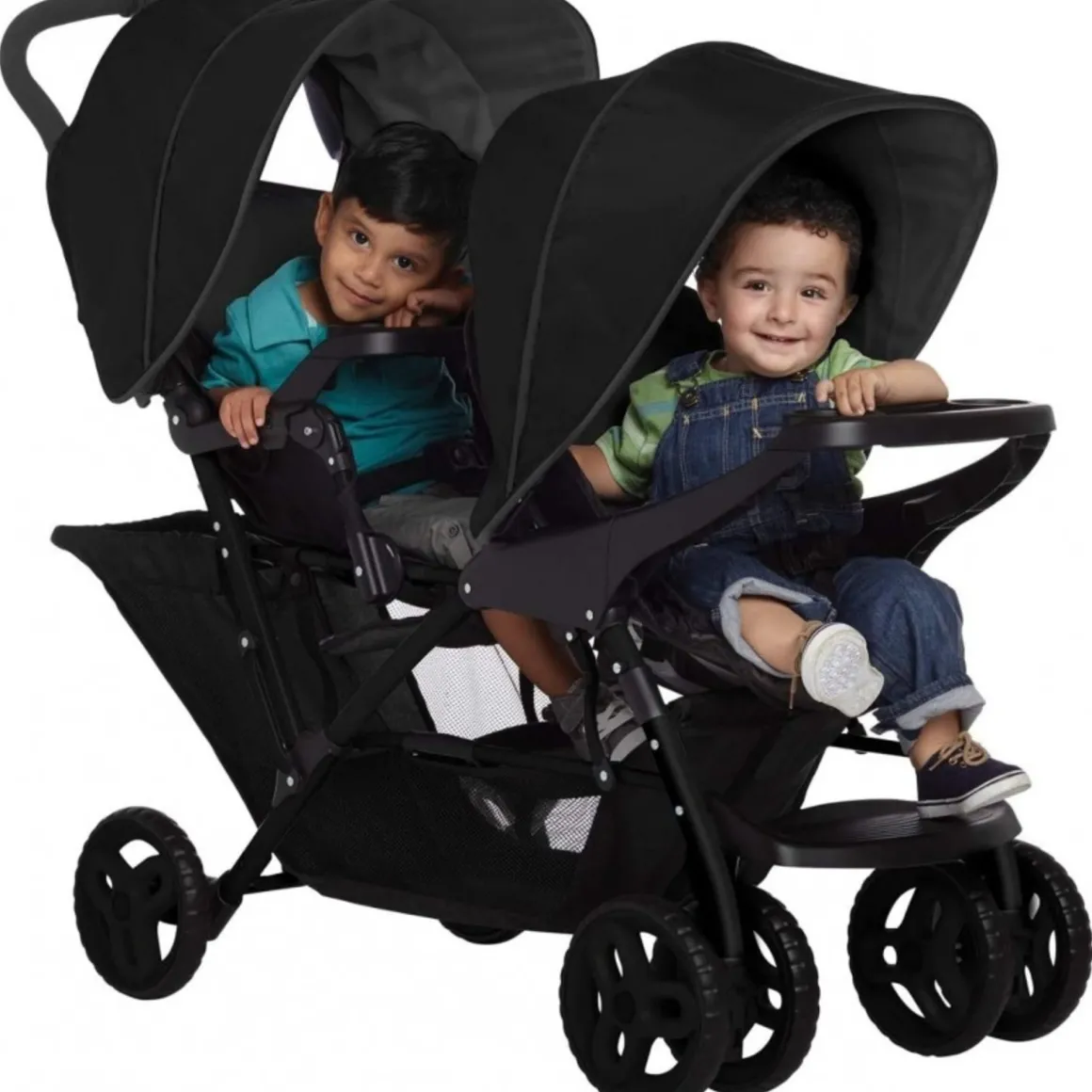 Graco® passeggino gemellare stadium black grey