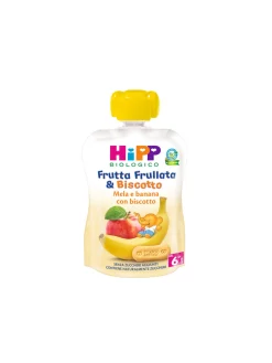 Hipp – frutta frullata & biscotto – mela e banana con biscotto 90 gr