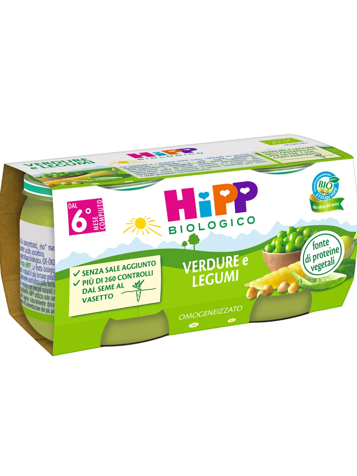 Hipp – omogeneizzato verdure e legumi 2x80g
