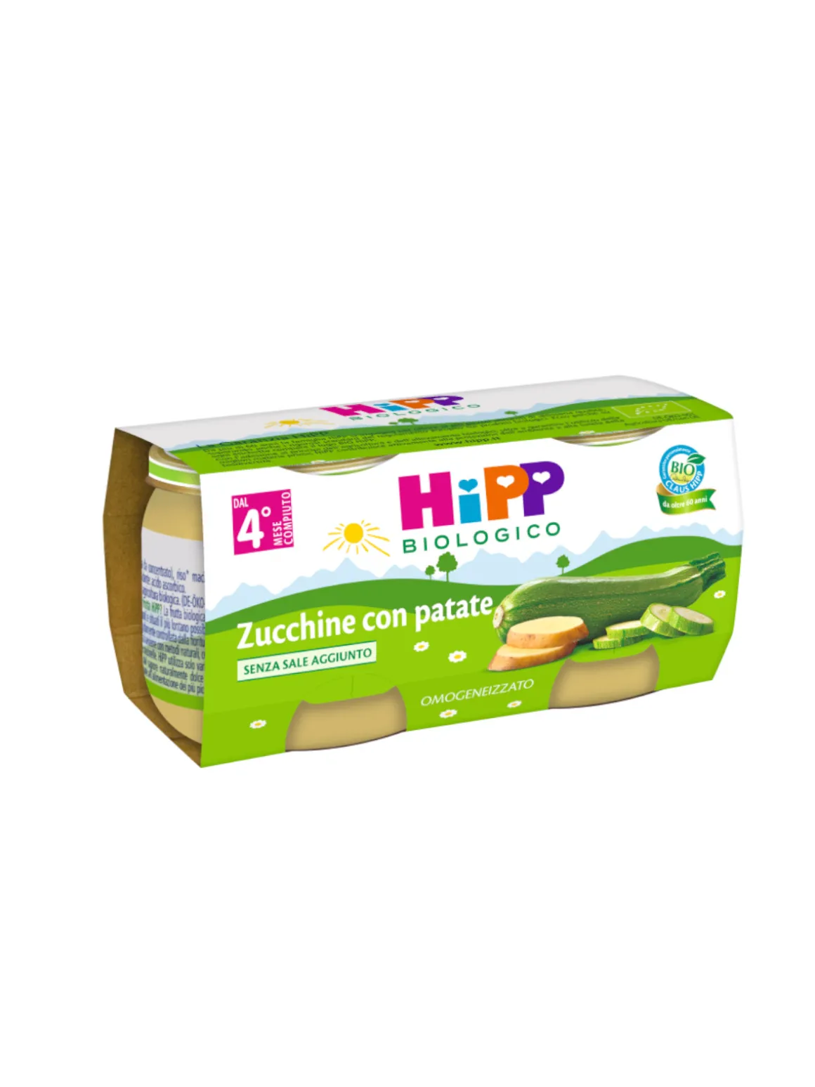 Hipp – omogeneizzato zucchine con patate 2x80g