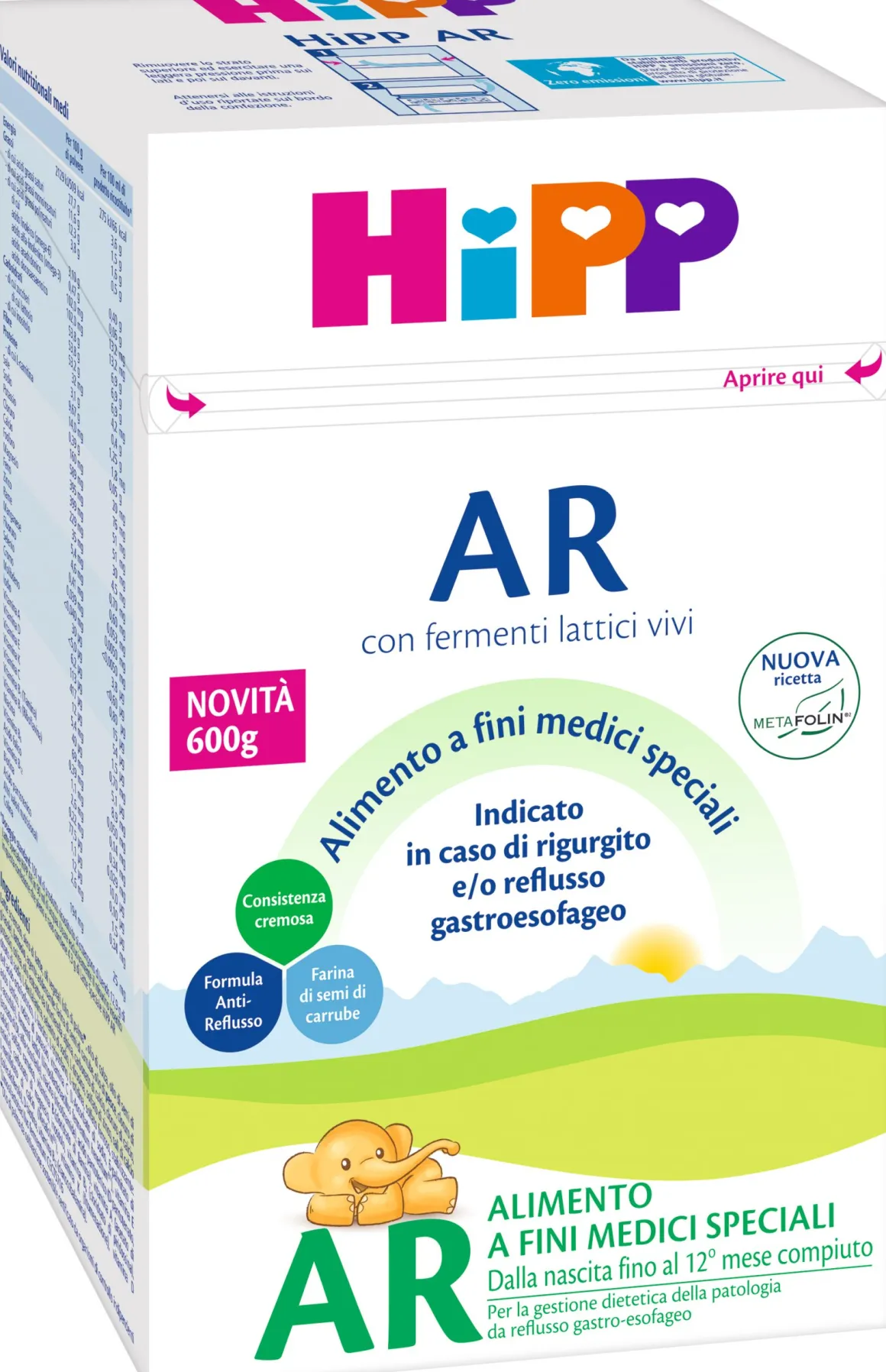 Hipp latte ar 600g