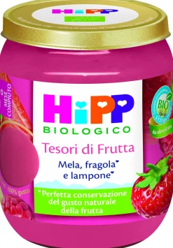 Hipp tesori di frutta mela, fragola e lampone