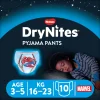 Huggies – drynites pacco singolo boy 3-5 anni (16-23 kg) tg.s – pz.10