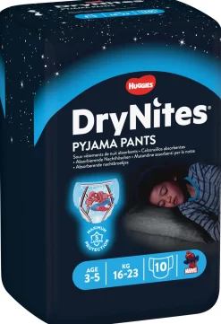 Huggies – drynites pacco singolo boy 3-5 anni (16-23 kg) tg.s – pz.10
