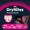 Huggies – drynites pacco singolo girl 4-7 anni (17-30 kg) tg.m – pz.10