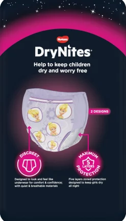 Huggies – drynites pacco singolo girl 4-7 anni (17-30 kg) tg.m – pz.10