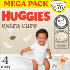 Huggies – extra care mega pack tg.4 – 76 pezzi