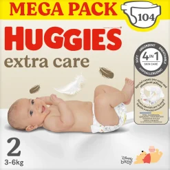 Huggies – extra care mega pack tg. 2 – 104 pezzi