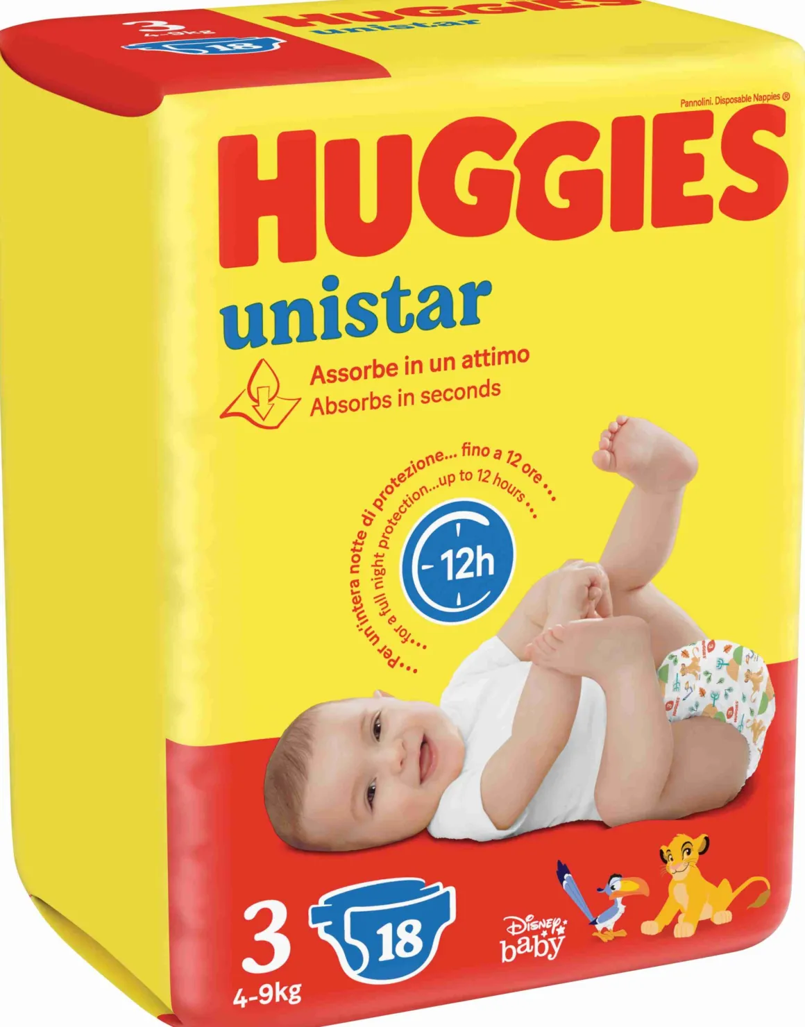 Huggies base pannolino singolo tg. 3 18 pezzi