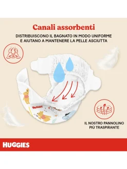 Huggies extra care bebè – pannolini taglia 2 (3-6 kg) – confezione da 40 pz
