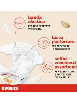 Huggies extra care bebè – pannolini taglia 2 (3-6 kg) – confezione da 40 pz
