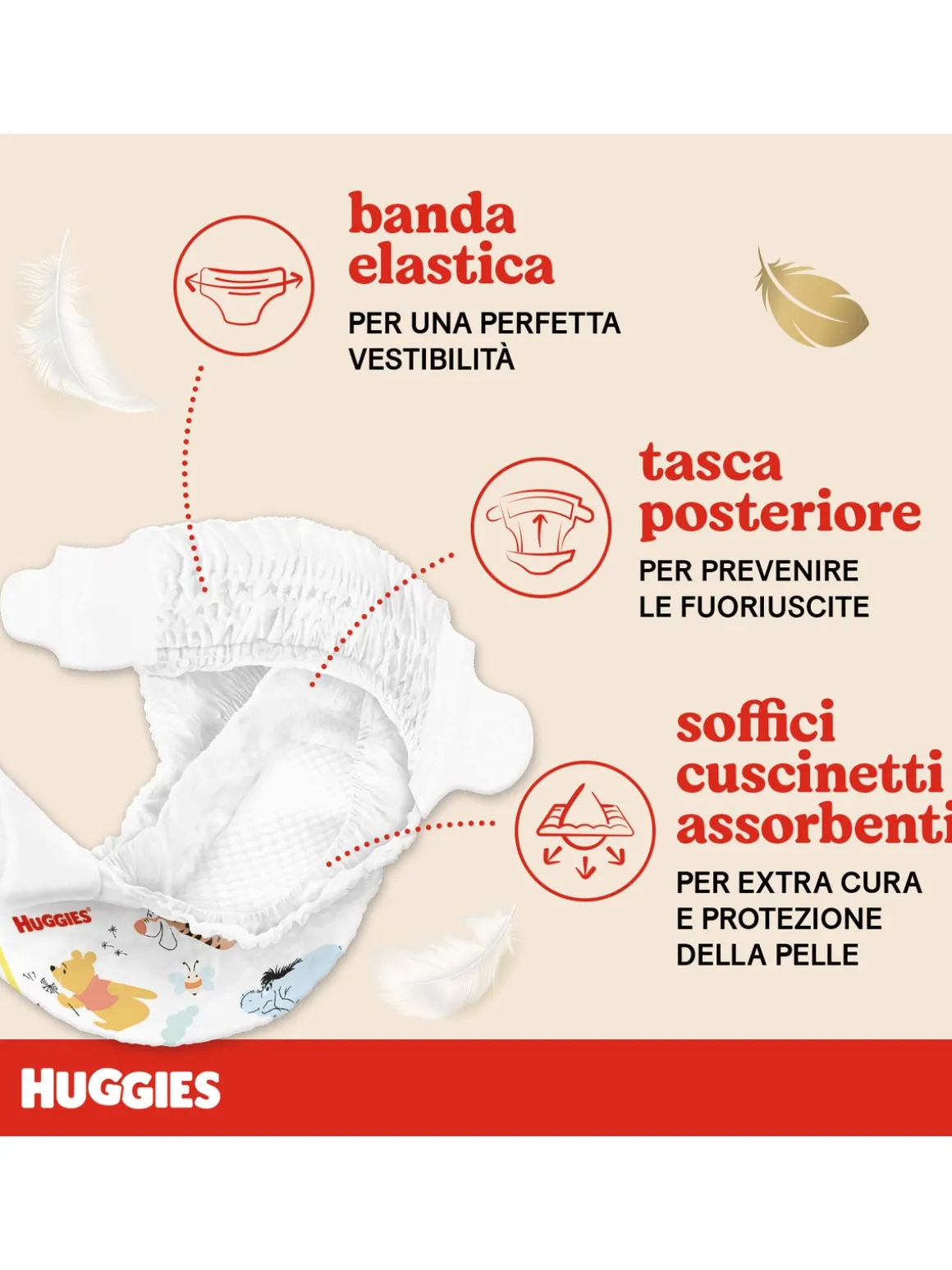 Huggies extra care bebè – pannolini taglia 2 (3-6 kg) – confezione da 40 pz