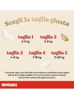 Huggies extra care bebè – pannolini taglia 2 (3-6 kg) – confezione da 40 pz