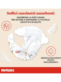 Huggies extra care bebè – pannolini taglia 1 (2-5 kg) – confezione da 40 pz